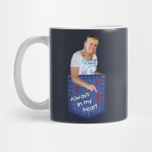 Always in my heart pocket Navy Mug